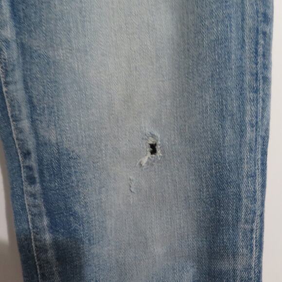 Moussy Womens Sz 26 Distressed Skinny Jeans Frayed Hem - Picture 4 of 10
